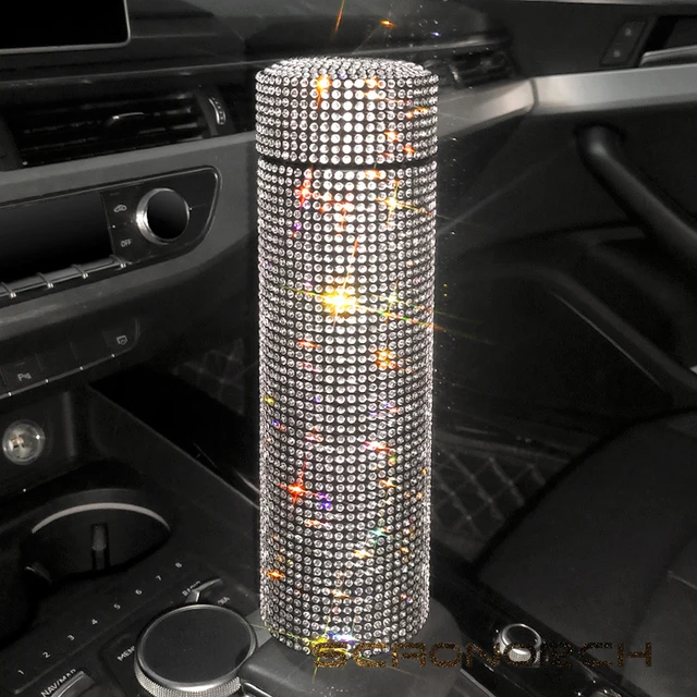 Bling Rhinestone Thermos Bottle Insulated Double Wall Stainless Steel Water Bottle Coffee Travel Car Coffee Mug Cup Vacuum Flask - Image 5