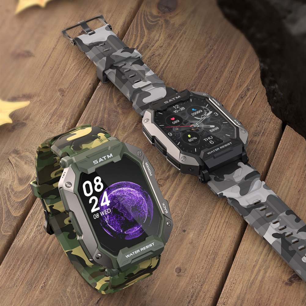IP68 Smart Watch C20 Pro Outdoor Sports Style BT Phone Call Dial Answer Calls 380 mAh Long Battery Life - Image 3