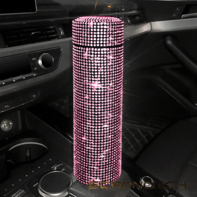 Bling Rhinestone Thermos Bottle Insulated Double Wall Stainless Steel Water Bottle Coffee Travel Car Coffee Mug Cup Vacuum Flask - Image 4