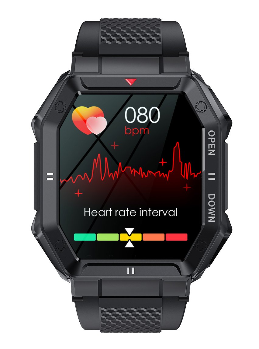 K55 outdoor three-proofing smart watch 1.85-inch large screen Bluetooth phone large battery dynamic heart rate - Image 7