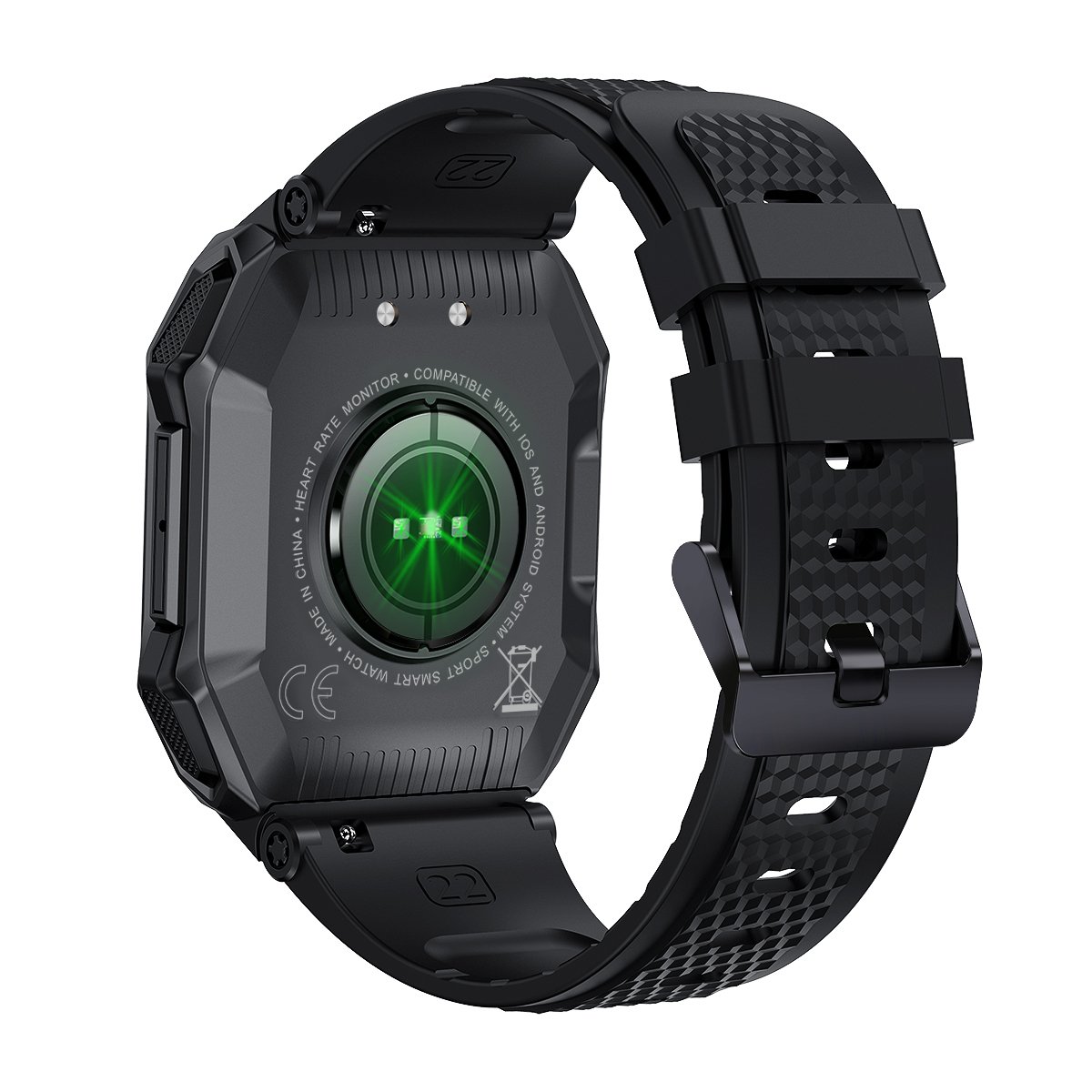 K55 outdoor three-proofing smart watch 1.85-inch large screen Bluetooth phone large battery dynamic heart rate - Image 2