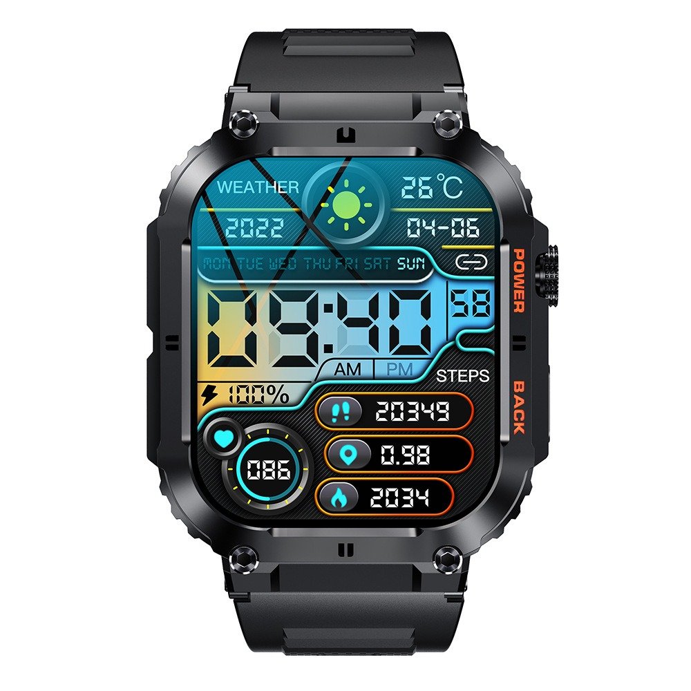 K57PRO call smart watch 1.96 inch IPS square screen all day heart rate monitoring blood pressure blood oxygen super long standby - Image 6