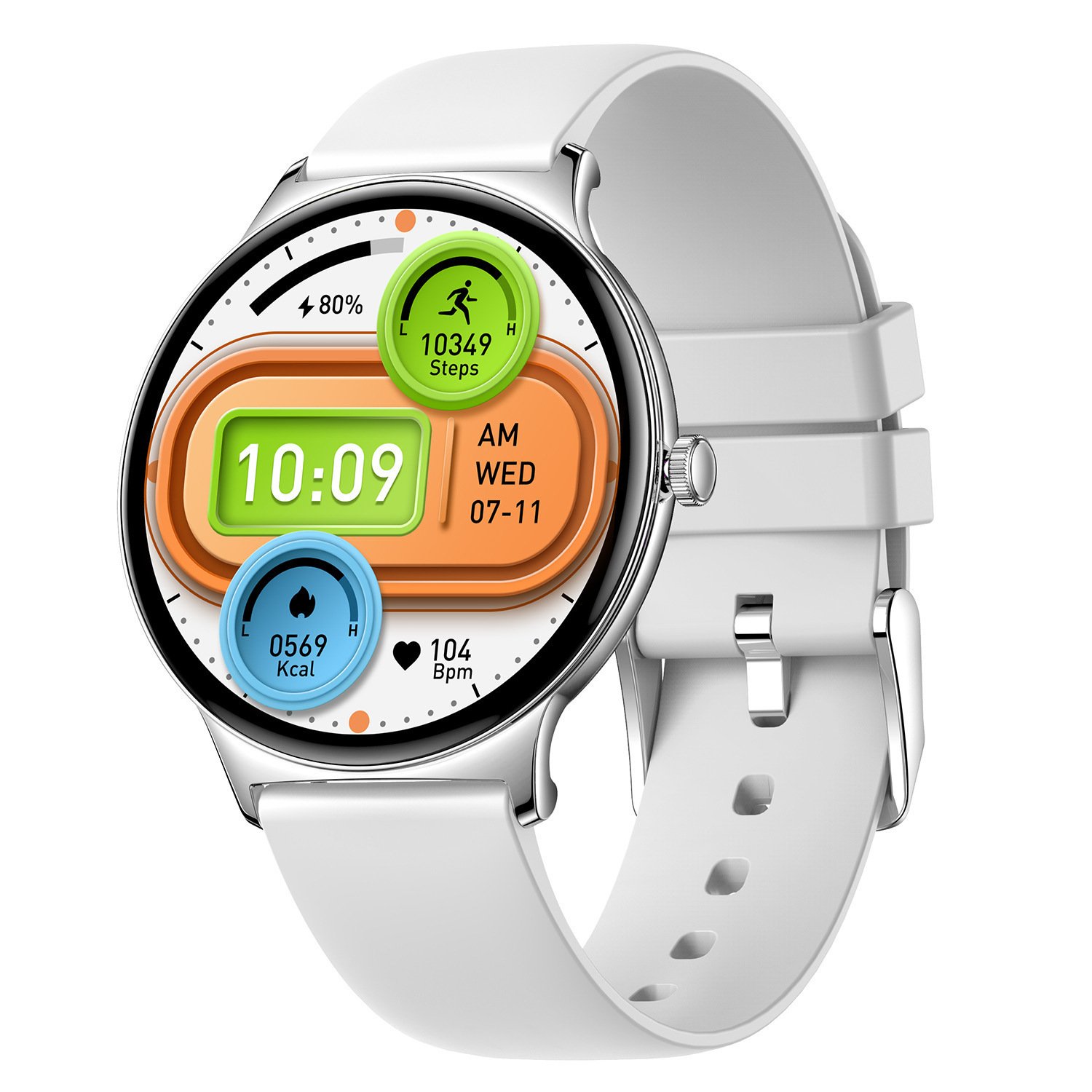 V89 Smart Watch Ultra-Thin Bluetooth Calling HD Screen Sport Waterproof Message Call Reminder AMOLED - Image 5