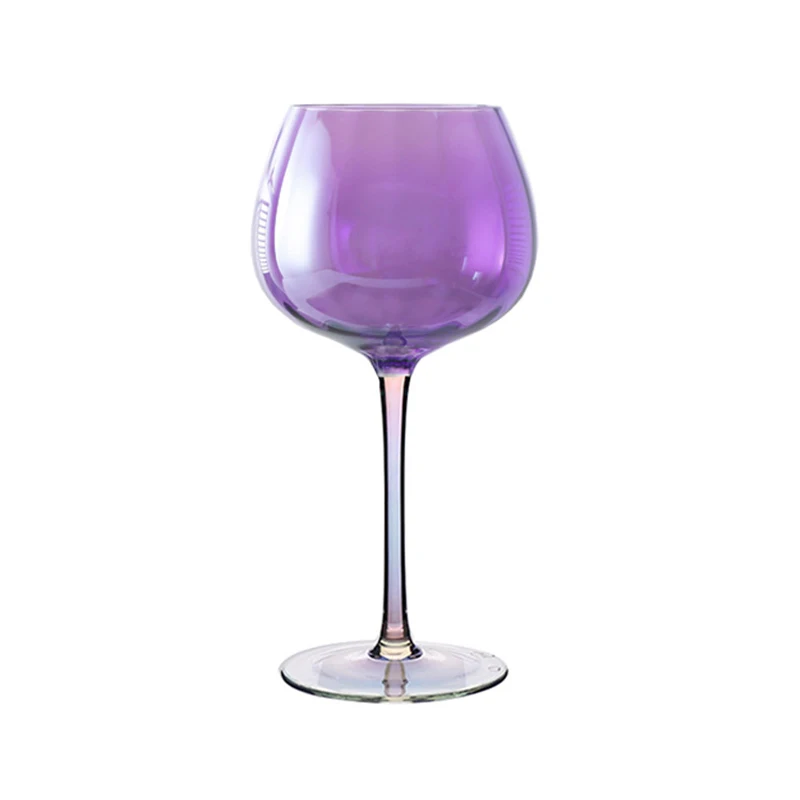 British Purple Goblet Champagne Glasses Set Nordic Style New Crystal Light Luxury Wine Glass Home Beautiful Colored Glass Cups - Image 6