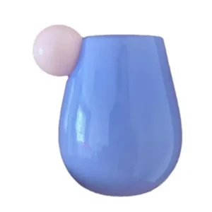 European Ins Candy Color Creative Fat Belly Glass Milk Coffee Cup Household Heat-resistant Thickened Single-layer Water Cups