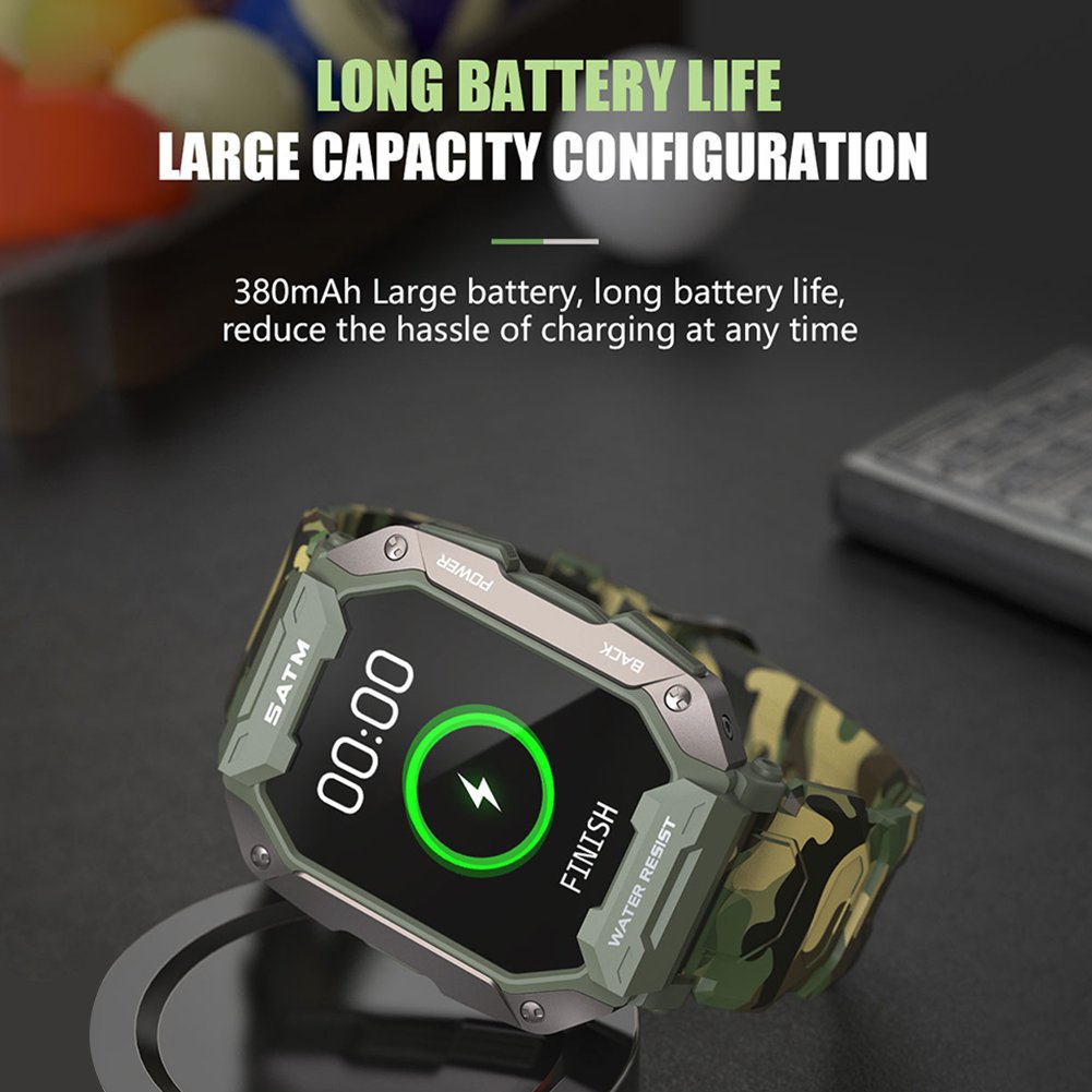 IP68 Smart Watch C20 Pro Outdoor Sports Style BT Phone Call Dial Answer Calls 380 mAh Long Battery Life - Image 4