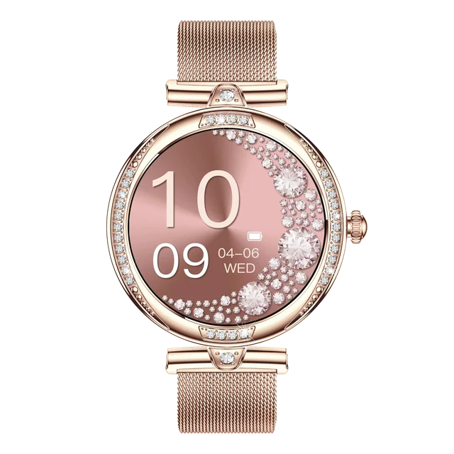 NX17 Pro Smart Watch Fashion Dimanond Ladies Wristwatch Amoled Bluetooth Calling Health Monitoring Women Fitness Smartwatch - Image 8