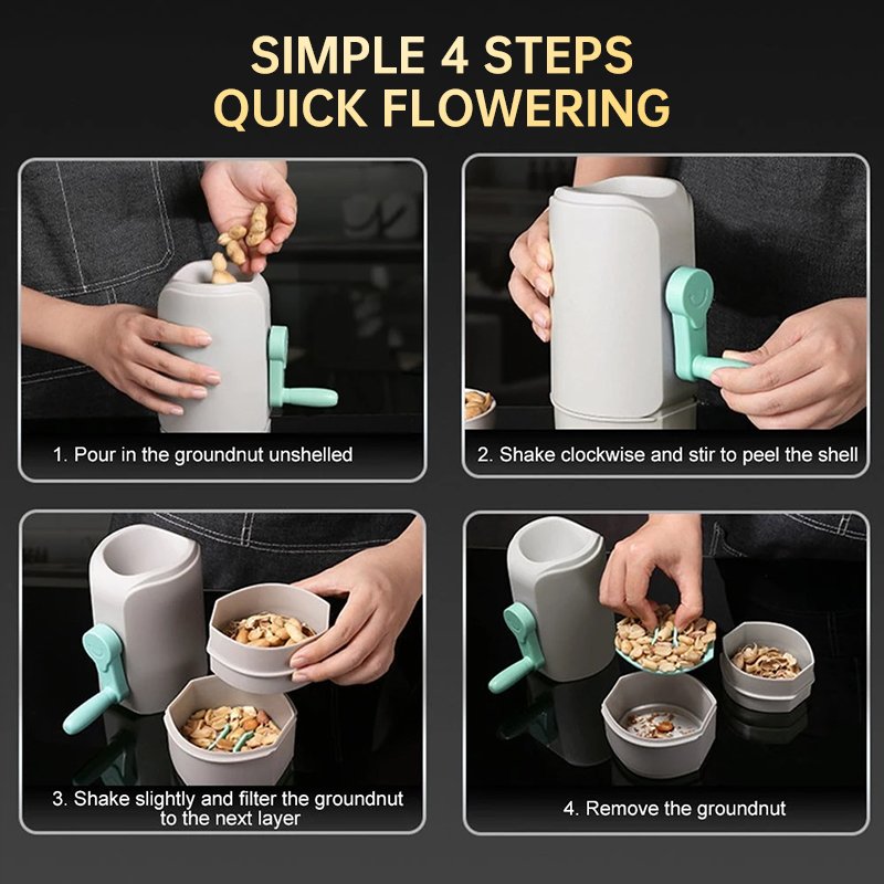 Hand-operated Peanut Shelling Tool for Peanuts and Pistachios, Kitchen Gadget for Shelling and Peeling - Image 3