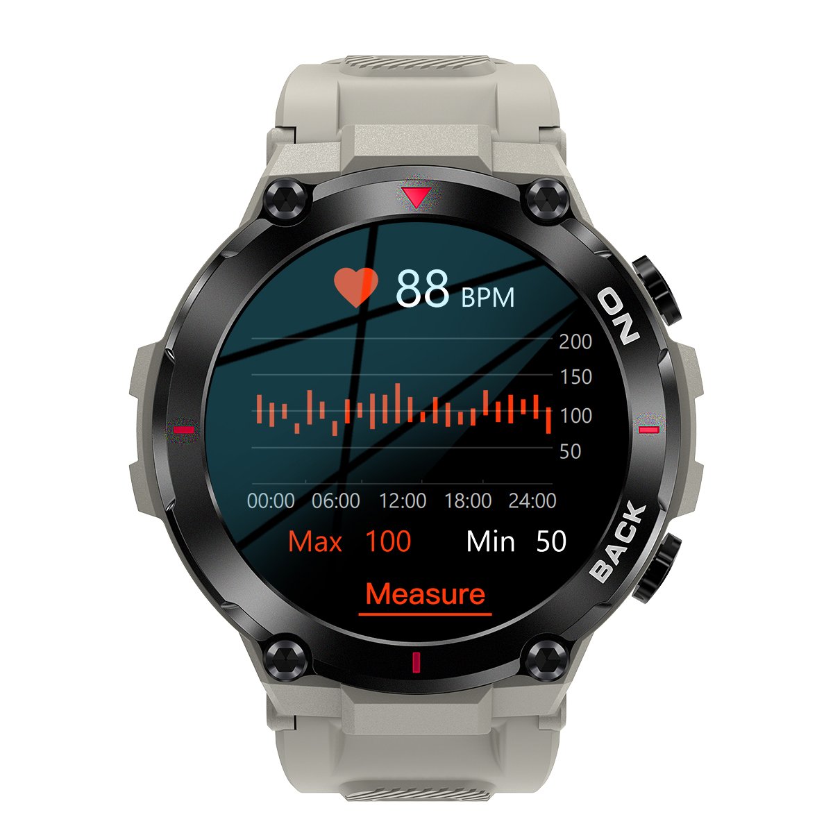 K37 smart watch GPS positioning exercise health heart rate monitoring female physiological cycle reminder - Image 3