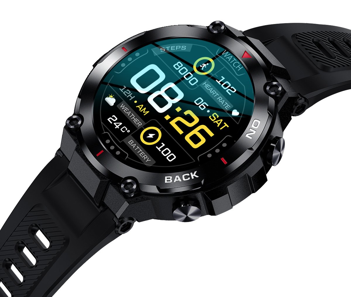 K37 smart watch GPS positioning exercise health heart rate monitoring female physiological cycle reminder - Image 5