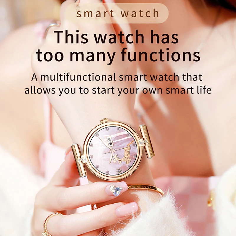 AK62 Smart Watch Women 1.09 Inch HD Screen Custom Watch Face Sports Fitness Tracker Bluetooth Call Lady Smartwatch 2024 - Image 2