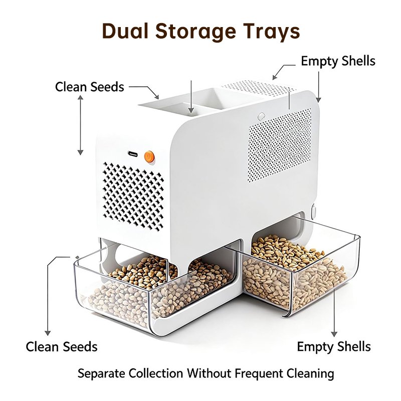 Electric Bird Seed Shell Remover – Adjustable Speed, Easy Clean Peeling Machine - Image 5