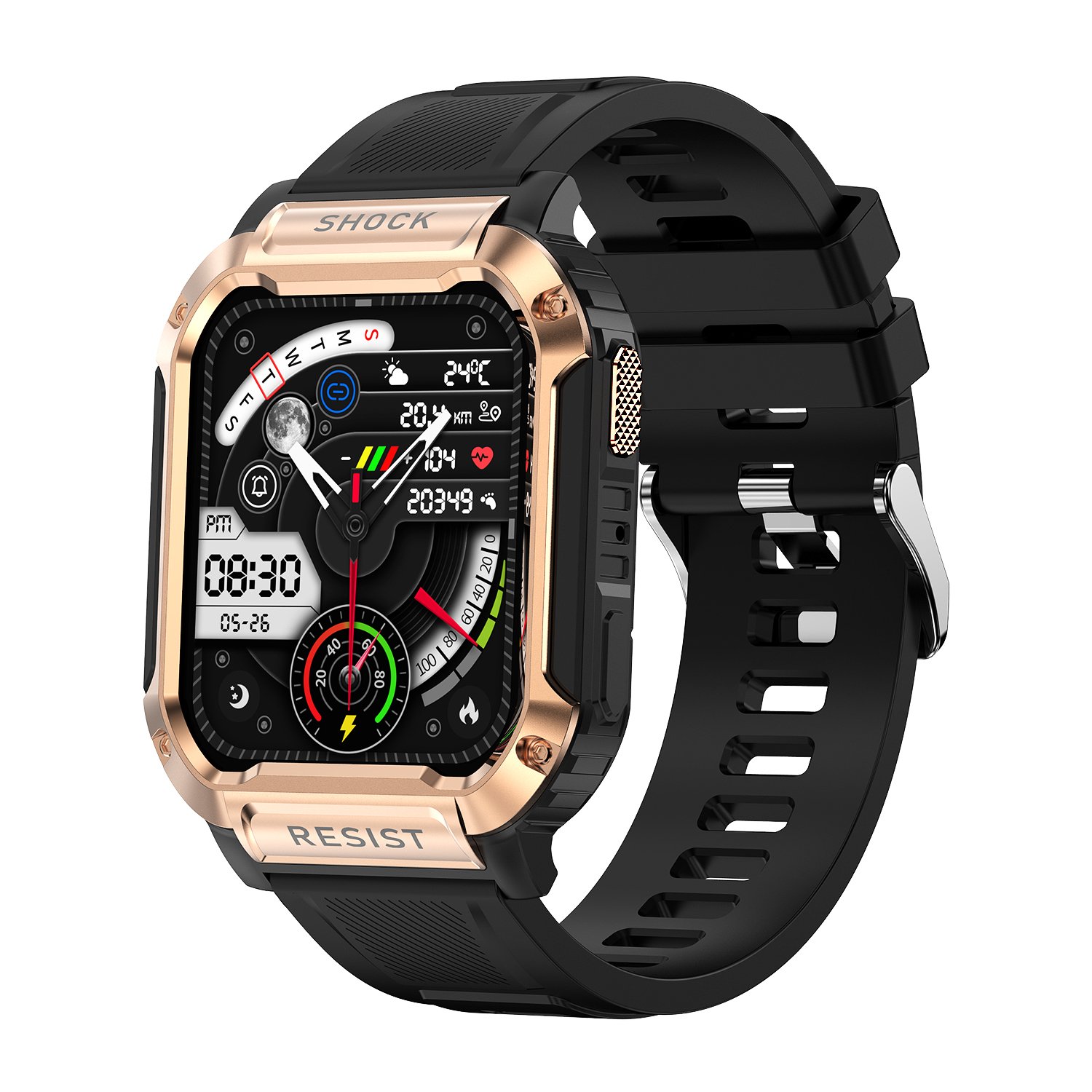 NK36 Bluetooth smart watch heart rate blood pressure blood oxygen monitoring multi sport mode - Image 2