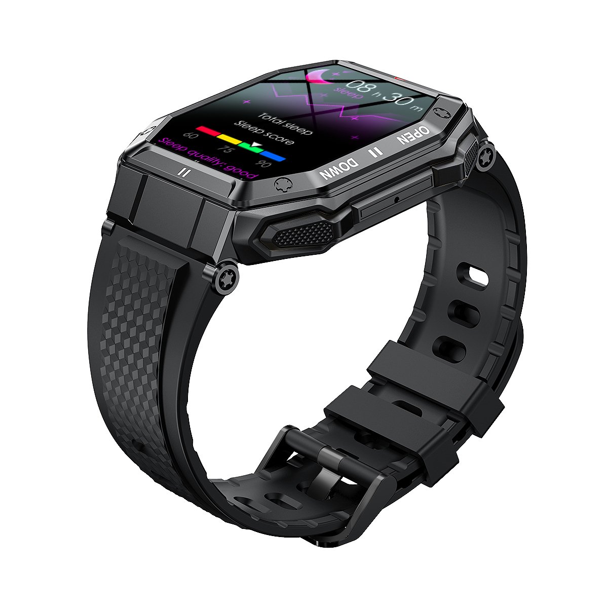 K55 outdoor three-proofing smart watch 1.85-inch large screen Bluetooth phone large battery dynamic heart rate - Image 4