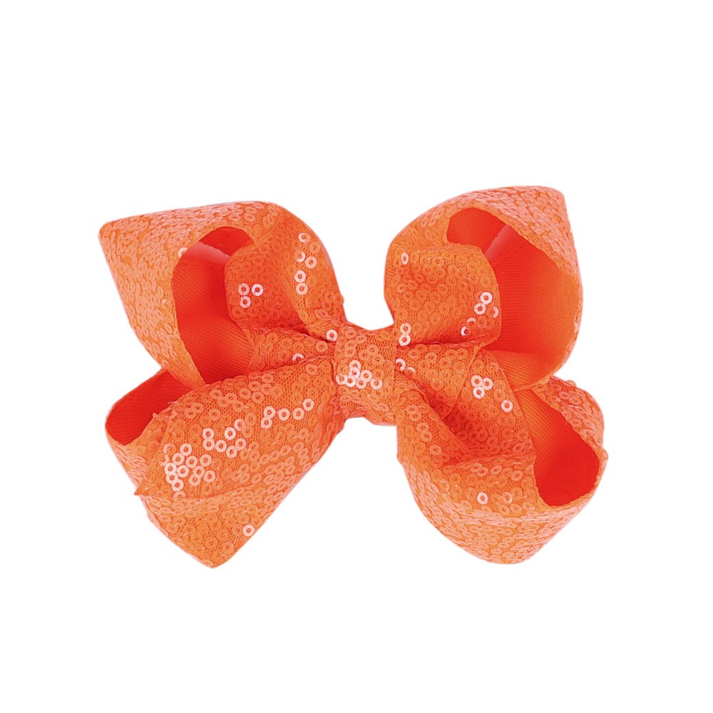 Children's Rhinestone Butterfly Hair Clip Solid Color Girl Sequin Hairpin 5 Inches - Image 9