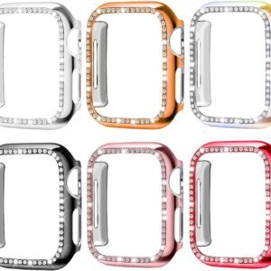 Suitable for iwatch8 Apple Watch Case Protection Case PC Single Row Diamond Hollow Case 41MM45MM