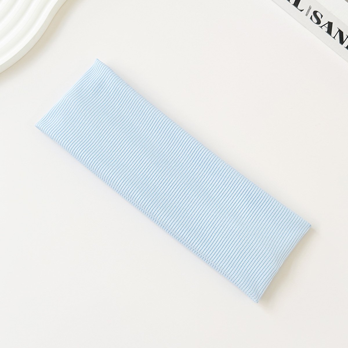 Cotton Elastic Headband Wide Sweat-Absorbent Band, Solid Color, Multi-Functional Headwear - Image 17