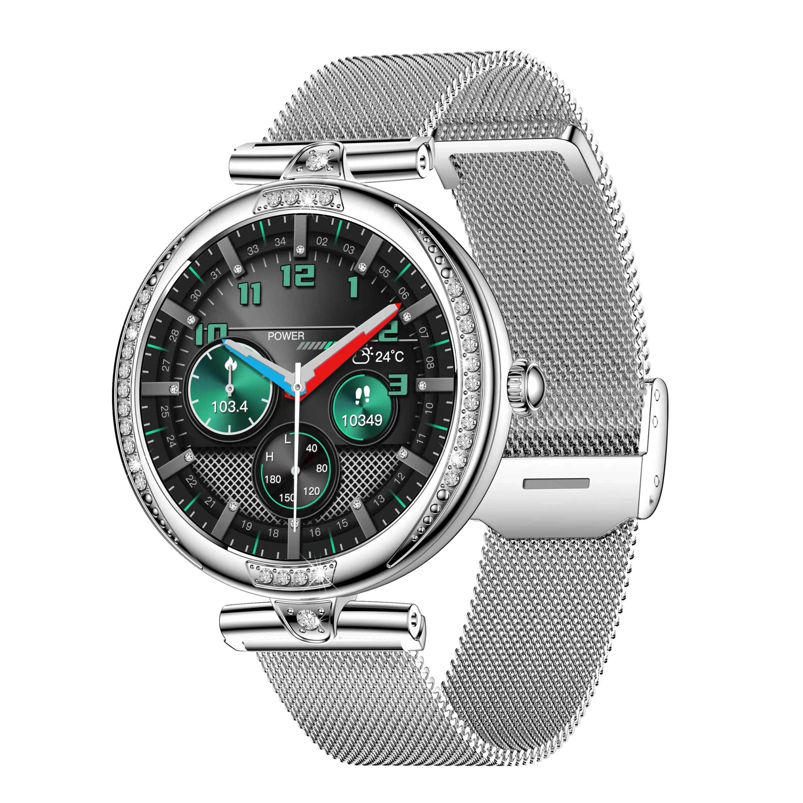 NX17 Pro Smart Watch Fashion Dimanond Ladies Wristwatch Amoled Bluetooth Calling Health Monitoring Women Fitness Smartwatch - Image 5