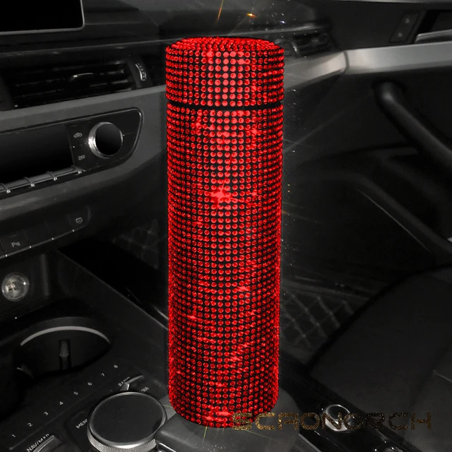 Bling Rhinestone Thermos Bottle Insulated Double Wall Stainless Steel Water Bottle Coffee Travel Car Coffee Mug Cup Vacuum Flask - Image 8