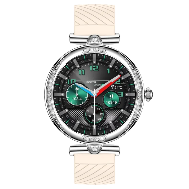 NX17 Pro Smart Watch Fashion Dimanond Ladies Wristwatch Amoled Bluetooth Calling Health Monitoring Women Fitness Smartwatch - Image 9