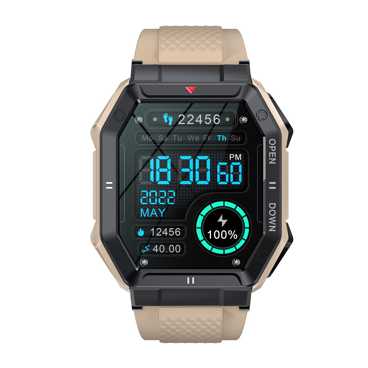 K55 outdoor three-proofing smart watch 1.85-inch large screen Bluetooth phone large battery dynamic heart rate - Image 6