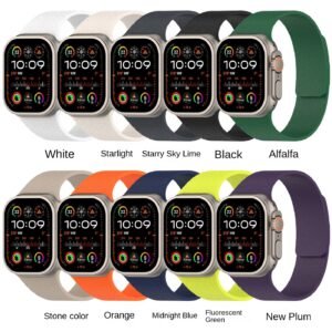 Apple iWatch, Huawei Watch 5, Samsung GT5 Silicone Watch Band with Soft Magnetic Adsorption and Lychee Pattern