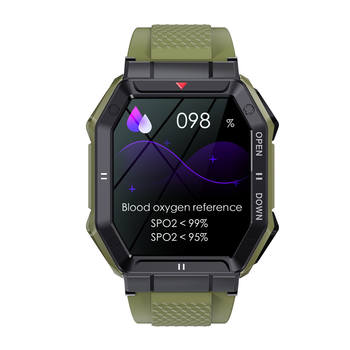 K55 outdoor three-proofing smart watch 1.85-inch large screen Bluetooth phone large battery dynamic heart rate - Image 8