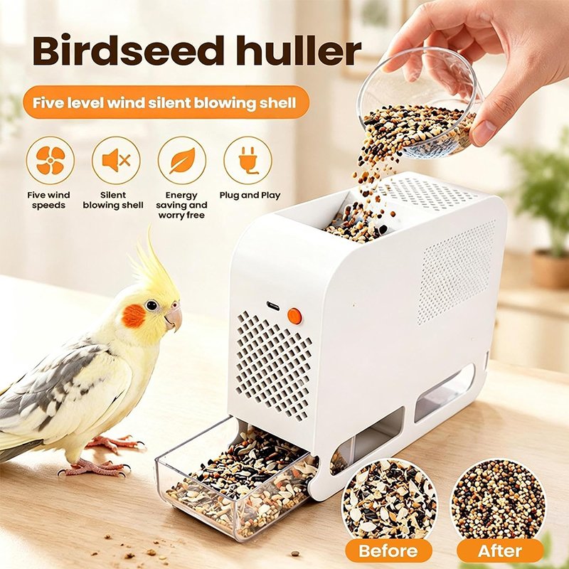 Electric Bird Seed Shell Remover – Adjustable Speed, Easy Clean Peeling Machine - Image 8
