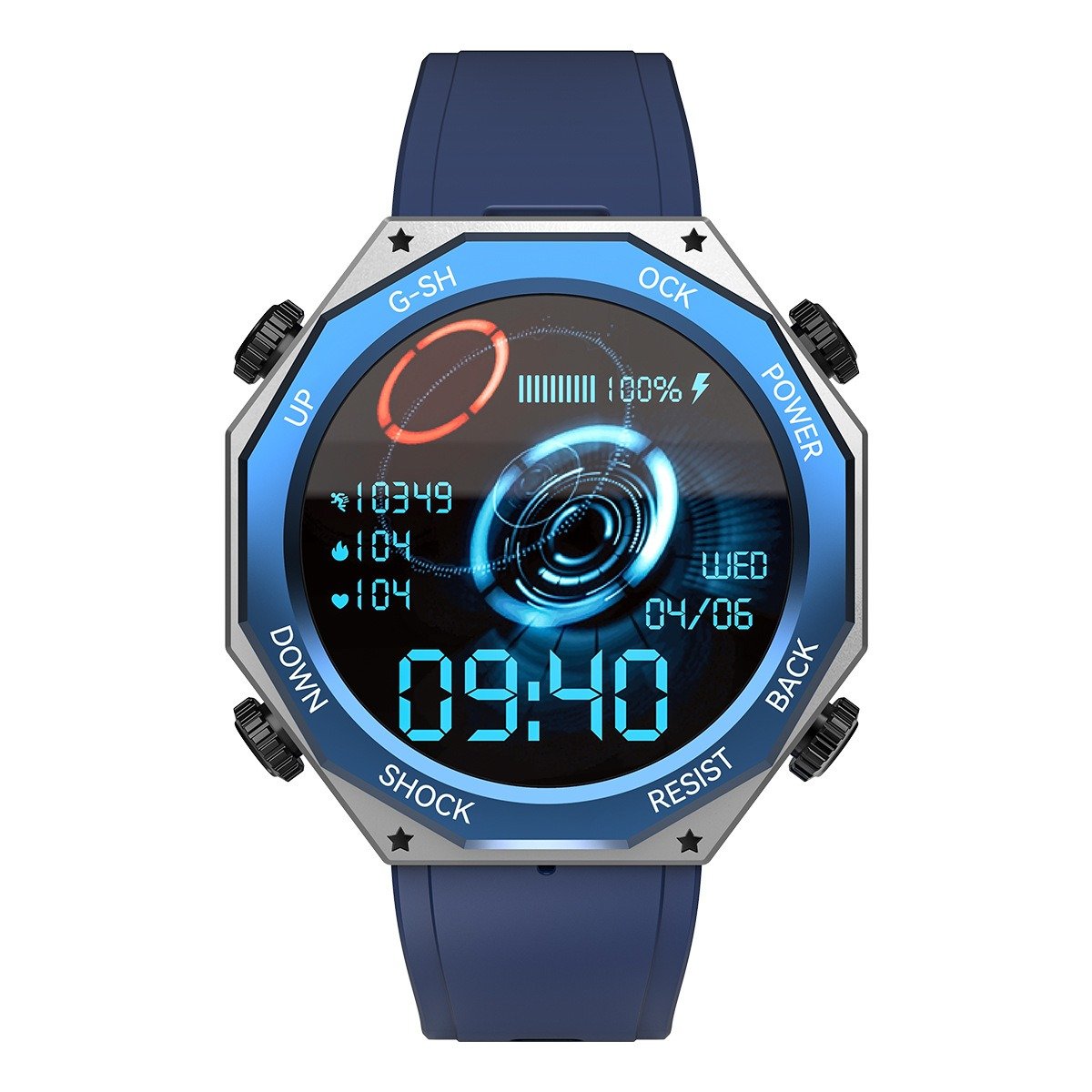 M1 Rugged Sports Smart Watch 1.45 inch 600mAH Outdoor Sports 5ATM Waterproof - Image 2