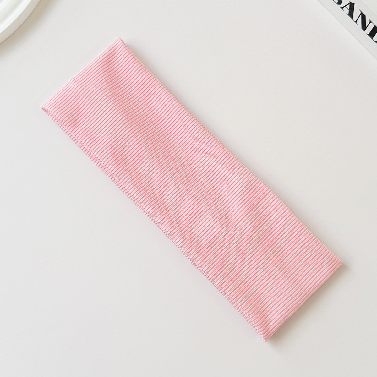 Cotton Elastic Headband Wide Sweat-Absorbent Band, Solid Color, Multi-Functional Headwear - Image 14