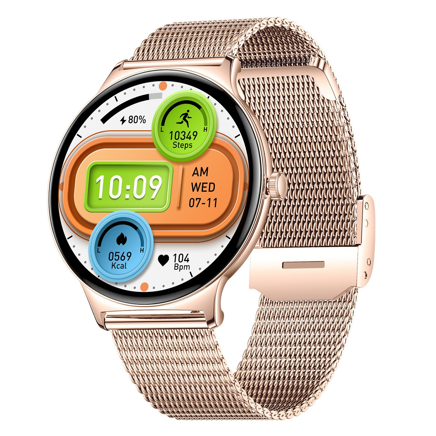 V89 Smart Watch Ultra-Thin Bluetooth Calling HD Screen Sport Waterproof Message Call Reminder AMOLED - Image 7