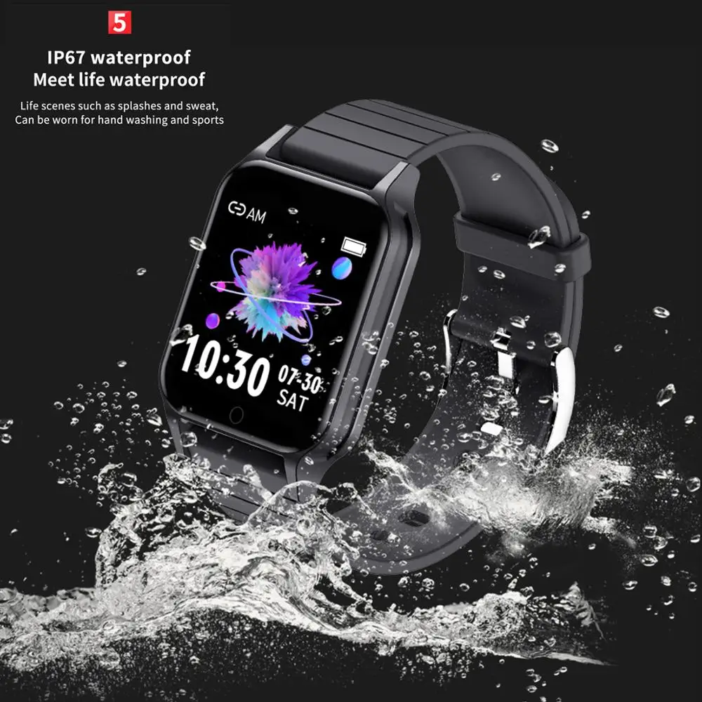 Body Temperature Smart Watch T96 Heart Rate Blood Pressure Fitness Tracker Bluetooth Smart Bracelet - Image 5