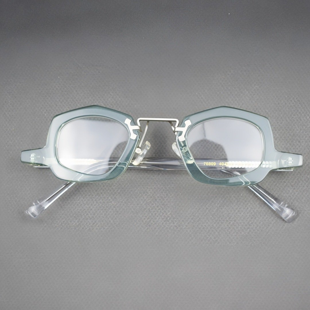 Retro Niche Acetate Eyeglass Frames - Unisex Optical Glasses with Classic Design for Daily Wear - Image 8