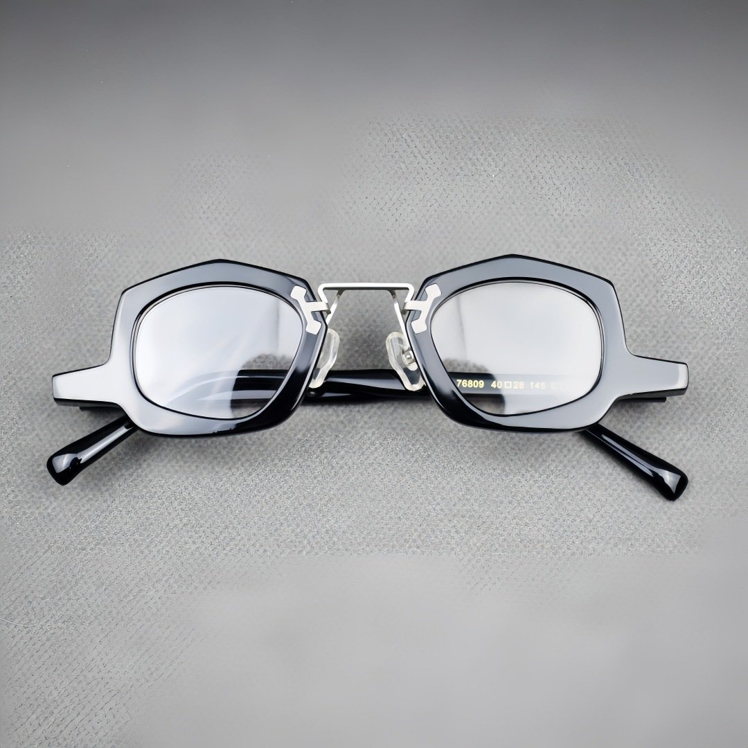 Retro Niche Acetate Eyeglass Frames - Unisex Optical Glasses with Classic Design for Daily Wear - Image 6