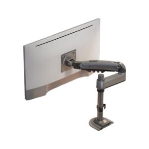 NBH100 Monitor Arm Adjustable Desk Mount for Desktop Computer, Reversible Mounting Bracket for Dorm Room Use