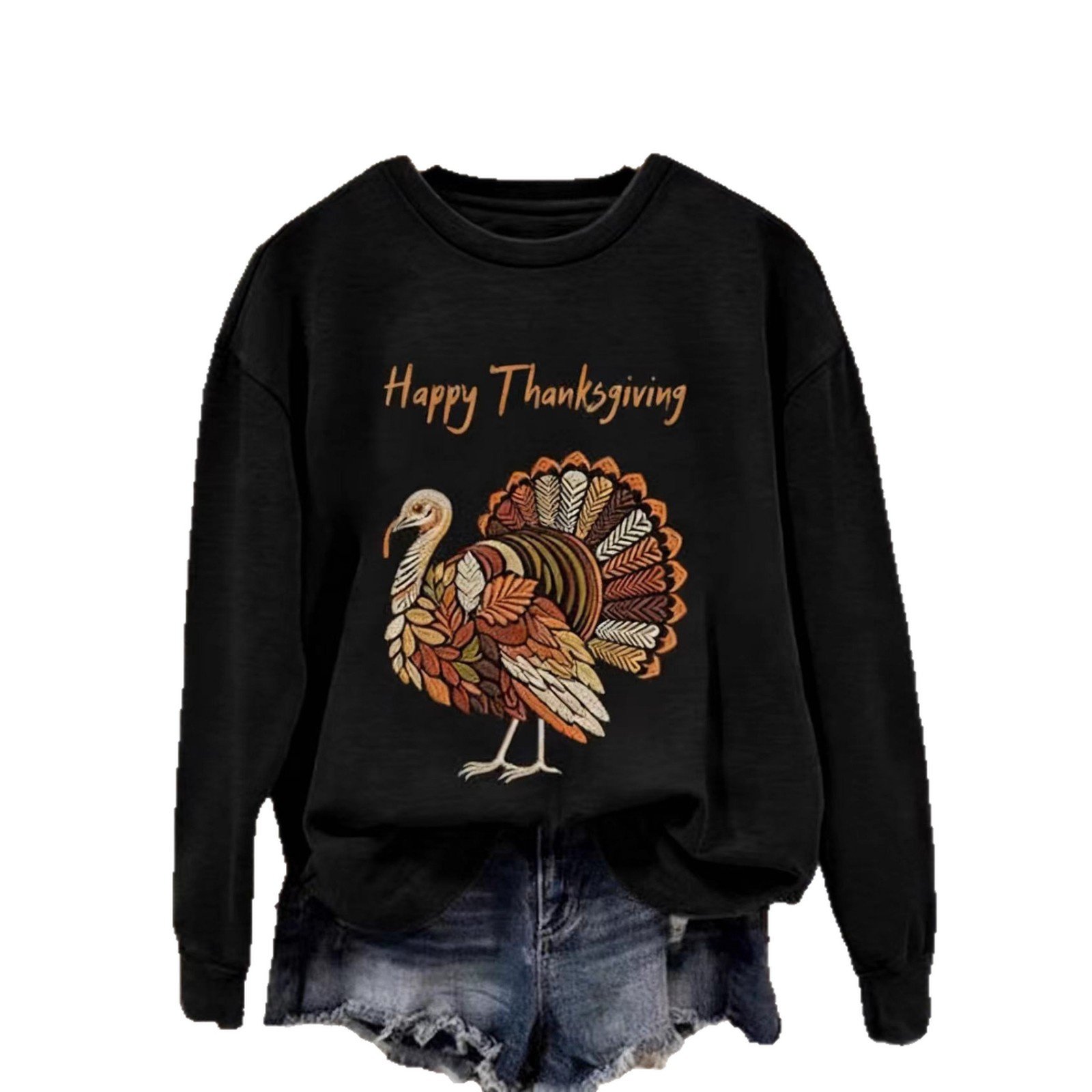 Women's Crew-Neck Sweatshirt With Animal Print - Image 5
