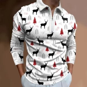Casual Long-sleeve Men's Digital 3D Print