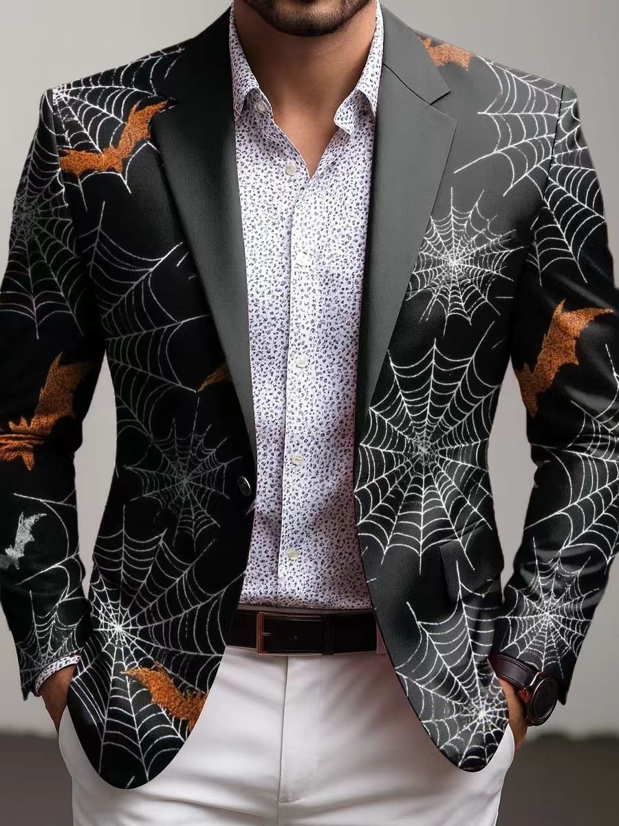 New Mens Digitally Printed Suit Jacket - Image 7