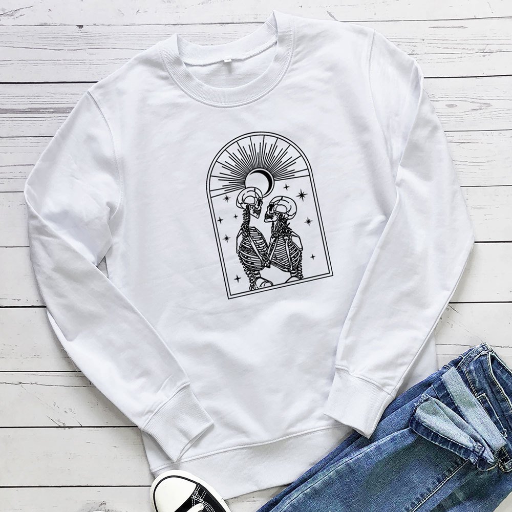 Skull eye print hoodie - Image 4