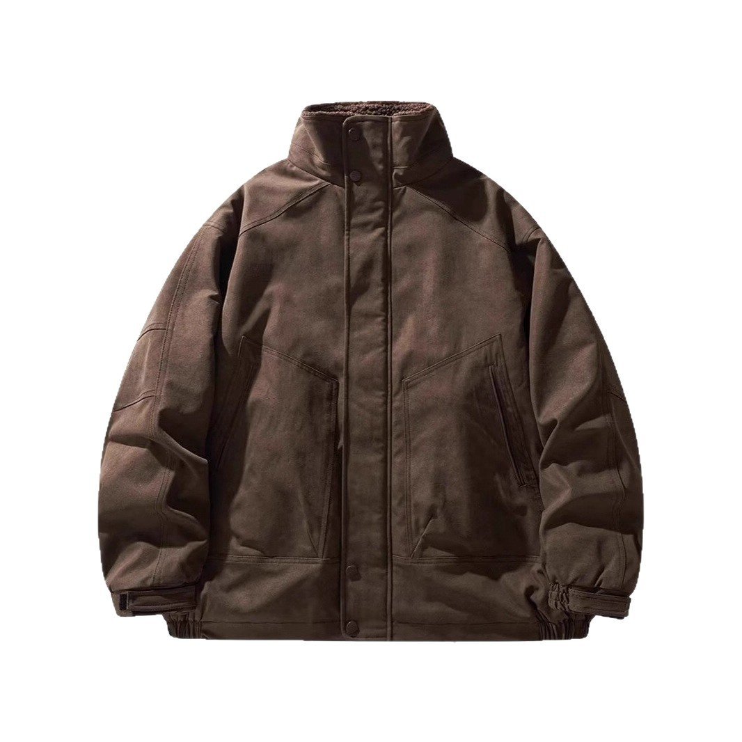 Men's Thickened Winter American-style Cotton Jacket - Image 3