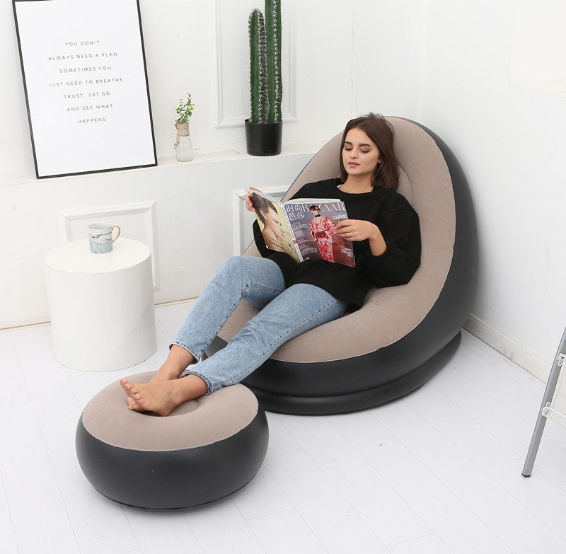 Lazy Bean Bag with Inflatable Folding Sofa - Image 3
