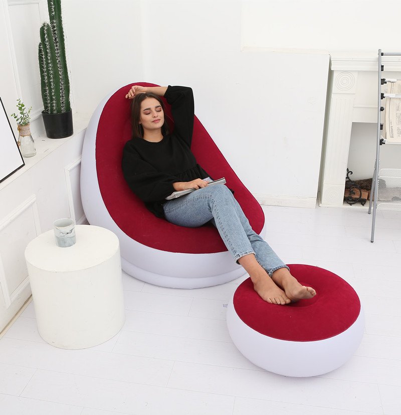 Lazy Bean Bag with Inflatable Folding Sofa - Image 2