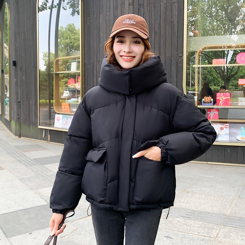 Women's Short, Loose-fit Casual Cotton Jacket With Large Pockets - Image 2