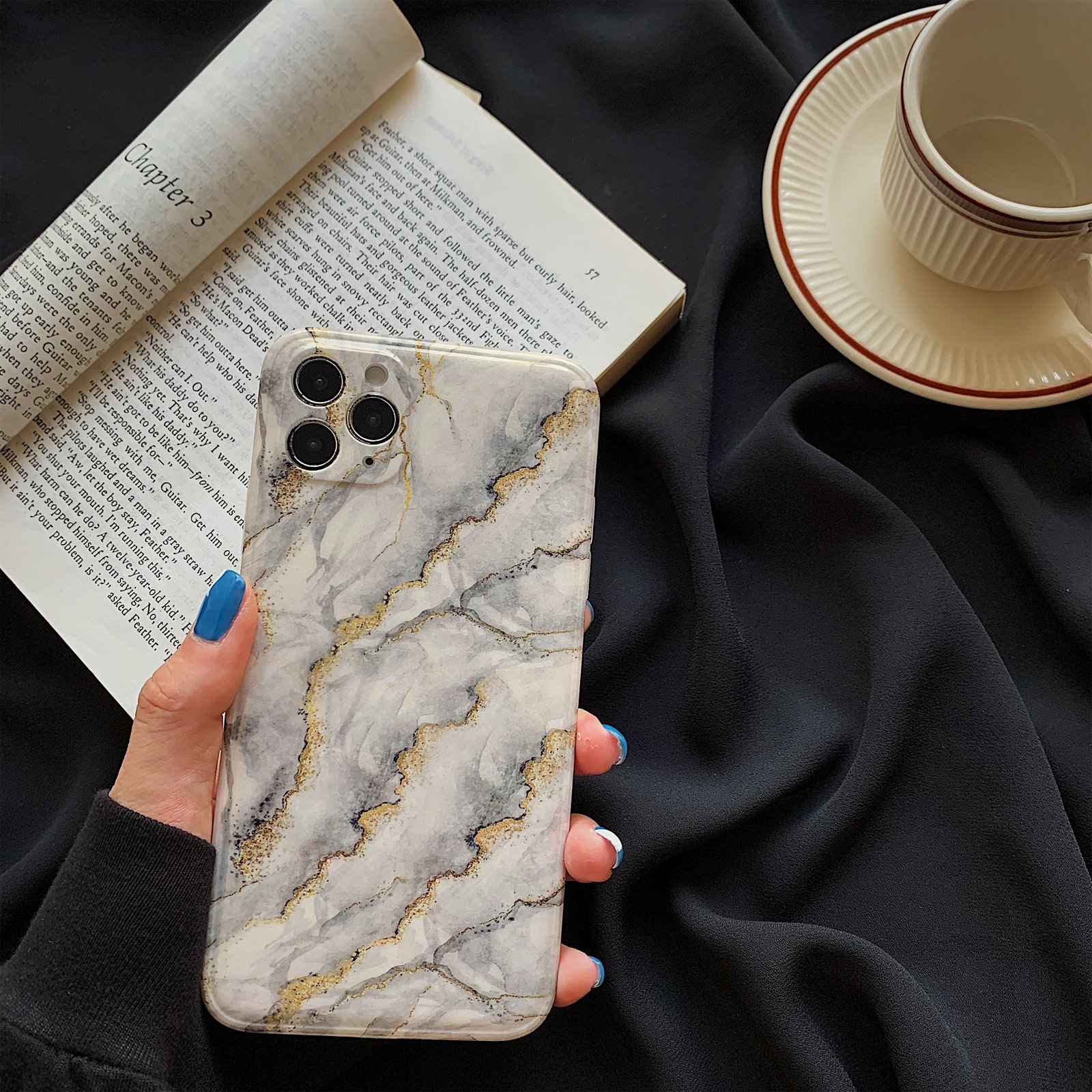 Compatible with Apple , Glitter Marble Apple Phone Case - Image 2