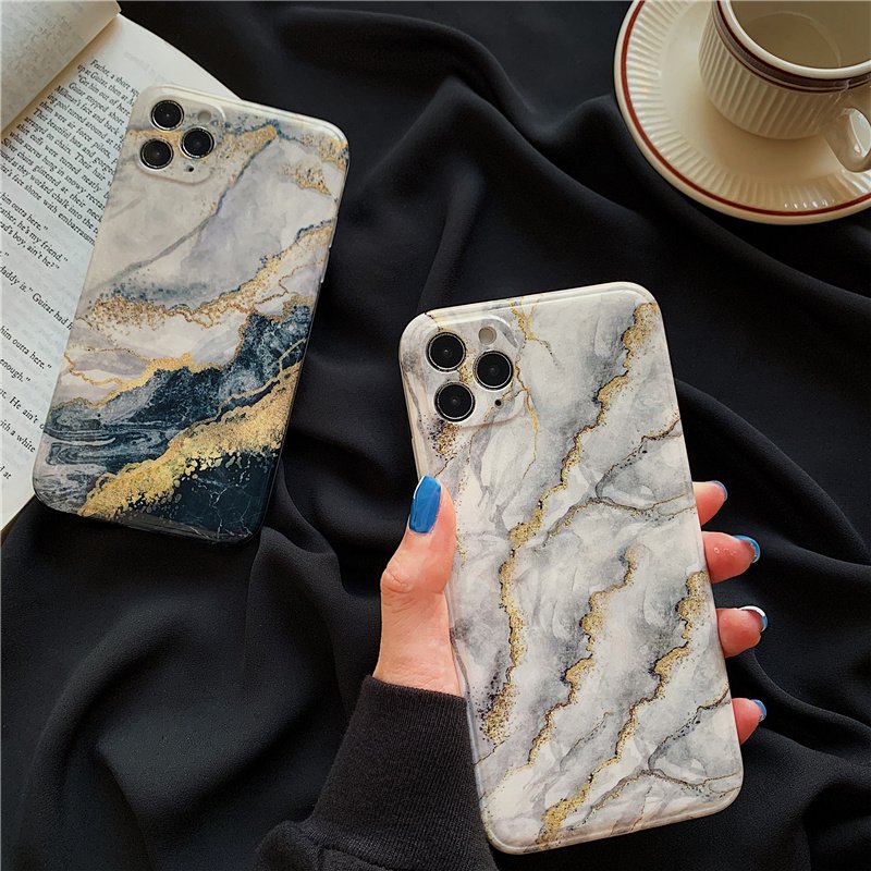 Compatible with Apple , Glitter Marble Apple Phone Case - Image 4