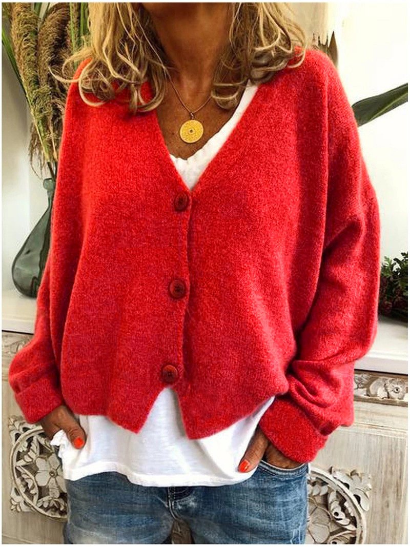 Women's Knit Cardigan Sweater Casual Long Sleeve Open Front Outerwear Top for Daily Wear - Image 4