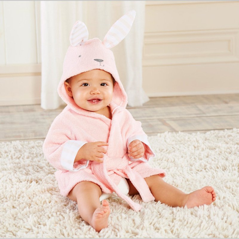 Cartoon Cute Animal Modeling Baby Bath Towels Baby Bathrobes Cotton Children's Bathrobes Baby Hooded - Image 5