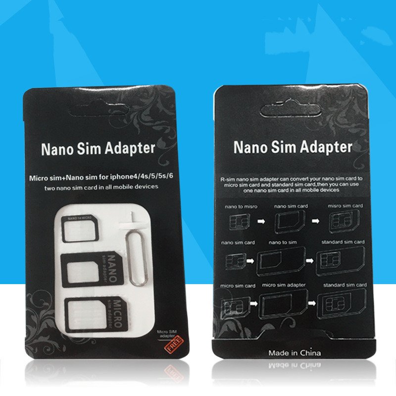 SIM Card Pin Recovery Card Mobile Phone Card Sleeve Four-in-one Conversion Card