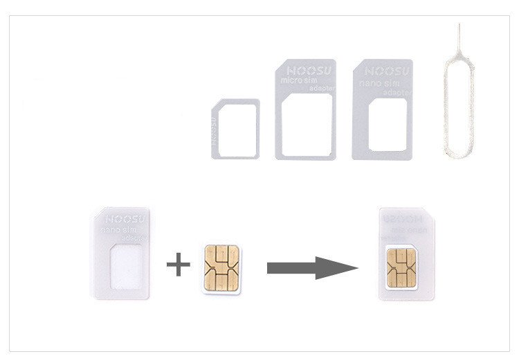 SIM Card Pin Recovery Card Mobile Phone Card Sleeve Four-in-one Conversion Card - Image 3