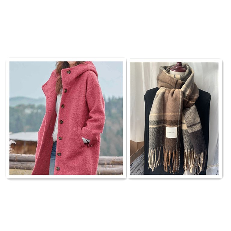 Winter Coat Women's Thickened Tweed Medium-Length Trench Jacket Elegant Casual Outerwear Clothing - Image 9